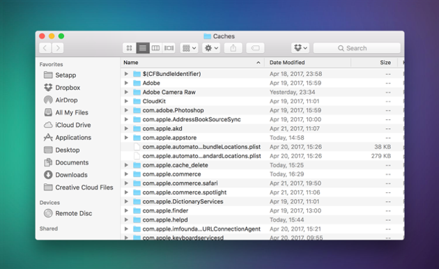 Delete apps files on my mac os
